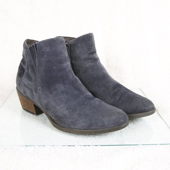 JOSEF SEIBEL Daphne Navy Suede Ankle Booties - Picture 3 of 12